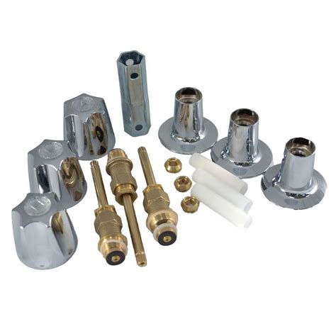Shop pfister shower three handle in chrome at faucet depot. PartsmasterPro Tub and Shower Rebuild Kit for Price ...