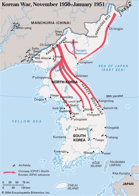 Korea Map During Korean War