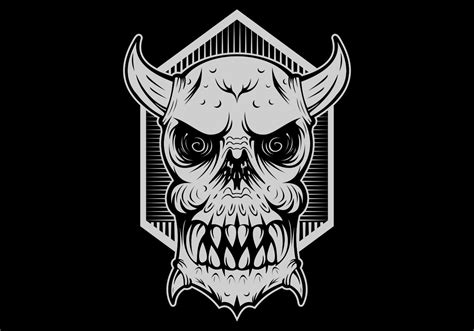 Skull Monster Evil Head 647858 Vector Art At Vecteezy