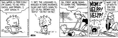 Swimming Lessons The Calvin And Hobbes Wiki Fandom