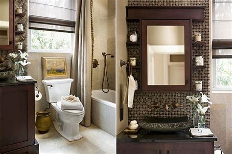 It works great to highlight the different shades of the tile floor. Two small bathroom design ideas colour schemes