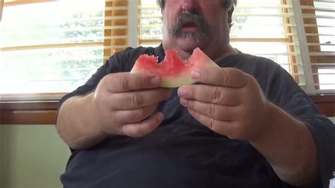 Reversed Asmr Guy Eating Watermelon Youtube