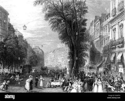 Paris France Grands Boulevards Date Circa 1800 Stock Photo Alamy