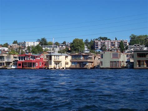 Seattle Wa Houseboats On The Lake Photo Picture Image Washington At City