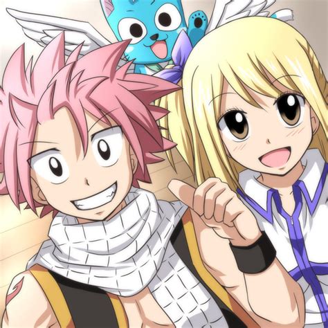 Natsu Lucy And Happy We Heart It Fairy Tail Anime And Natsu Dragneel