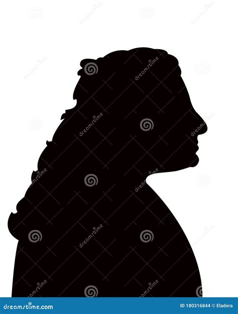 A Woman Head Silhouette Vector Stock Vector Illustration Of Adult