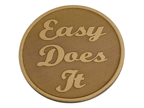 Easy Does It Serenity Prayer Medallion - Bronze Tokens ...