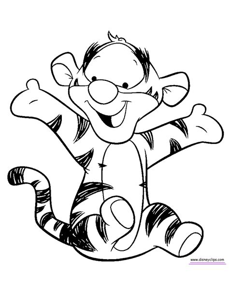 Cute Baby Tigger Coloring Pages Coloring Pages