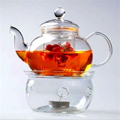 Borosilicate Glass Tea Pot Set Infuser Teapot Warmer 6 Double Wall Tea Cups Lazada Malaysia
