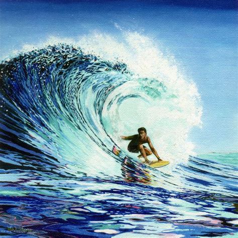 Surf Wave Painting Painting A Wave With Someone Surf Painting Surf