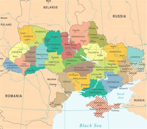 Map Of Ukraine Regions Get Latest Map Update