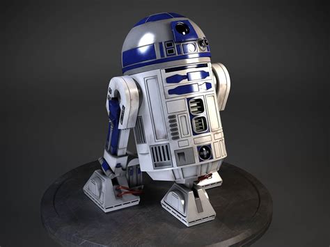 Star Wars R2 D2 Droid Robot 3d Model By Squir