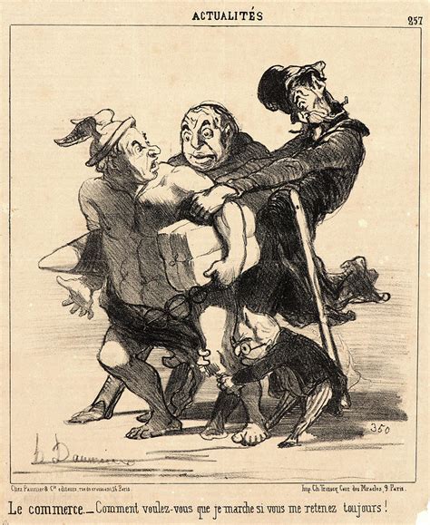 honoré daumier french 1808 1879 comment voulez vous drawing by litz collection