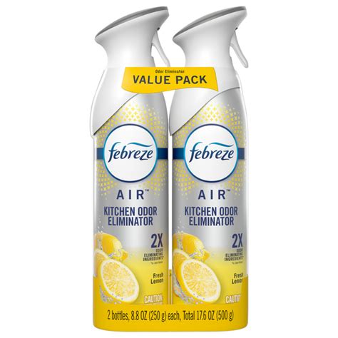 Save On Febreze Air Freshener Kitchen Odor Eliminator Fresh Lemon Value