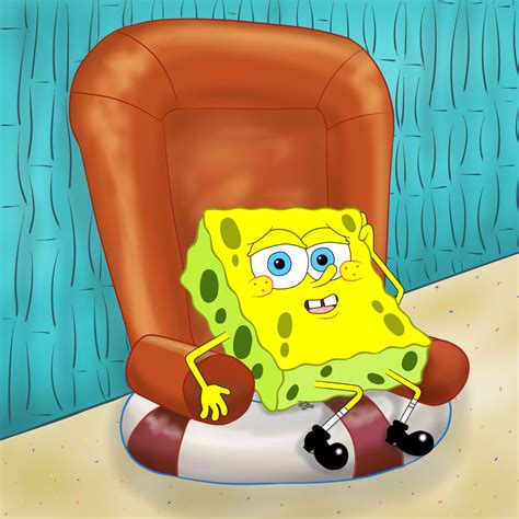 Spongebob On The Chair By Iedasb On Deviantart