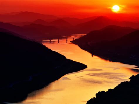River Sunset Wallpapers Top Free River Sunset Backgrounds