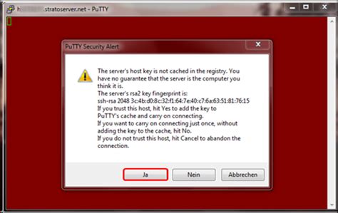 Mit Putty Am Linux Server Anmelden Strato