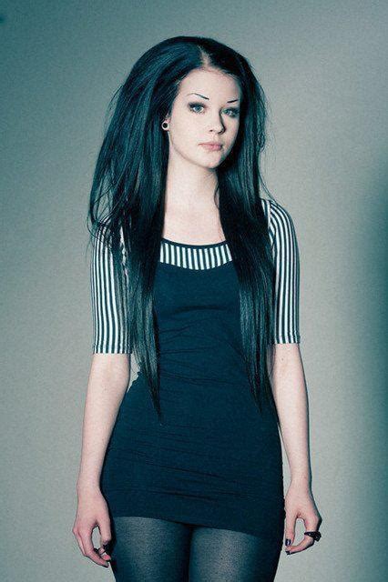 This Will Be Me One Day Long Black Hair With My Super Pale Ness And A