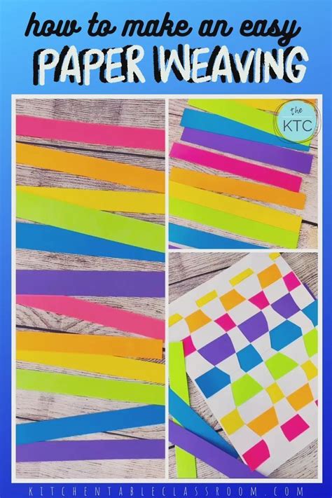 Paper Weaving Step By Step Lessons The Kitchen Table Classroom
