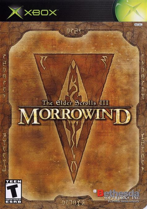 The Elder Scrolls Iii Morrowind 2002 Xbox Box Cover Art Mobygames