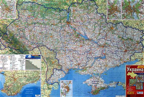 Lokalizacja ukrainy na tle europy. Large scale roads and highways map of Ukraine with ...