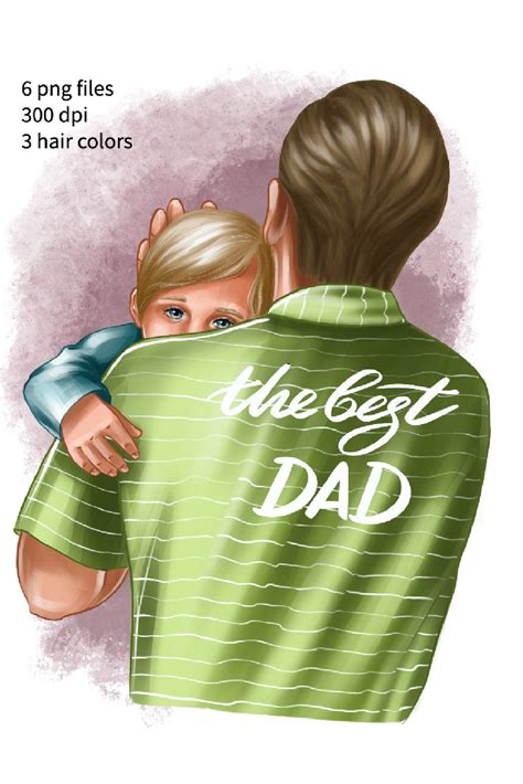 Happy Fathers Day Png The Best Dad Clipart Son And Father Happy