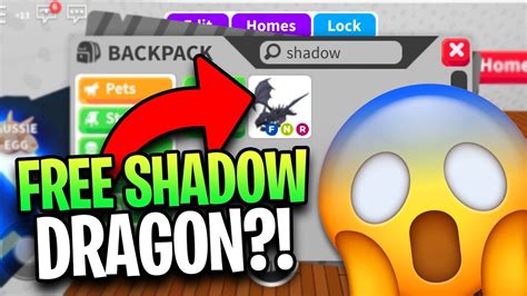 How To Get A Shadow Dragon For Free In Roblox Adopt Me Youtube