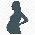Pregnant Pregnancy Clipart Icon Shadow Prenatal Mother