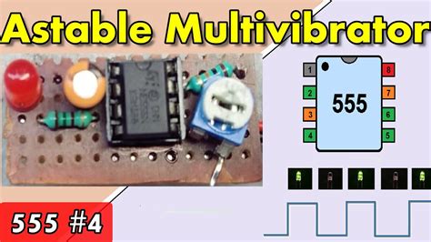 Astable Multivibrator Using 555 Timerworking Design Youtube