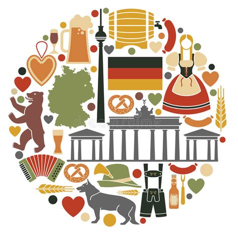 Téléchargez cette image gratuite à propos de drapeau allemagne symbole de la vaste bibliothèque d'images et de vidéos du domaine public de pixabay. Icons Of Germany In The Form Of A Circle Stock Vector - Illustration of barrel, heart: 67797848