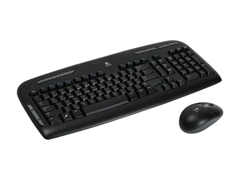 Logitech Ex 110 Black Cordless Cordless Desktop Keyboard And Mouse Kit