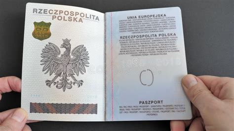 Placing Polish Passport On A Table Before Travel Stock Video Video Of Table Background