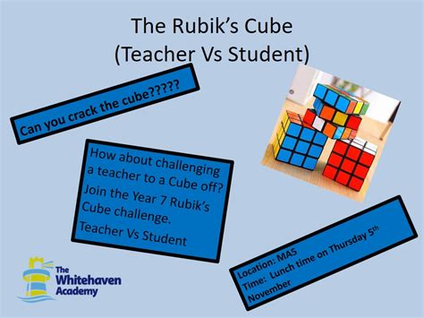 Year 7 Rubiks Cube Challenge The Whitehaven Academy