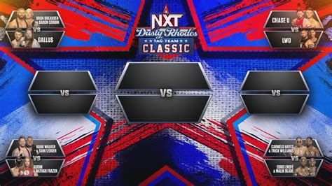 Final Team Opening Brackets For 2024 Nxt Mens Dusty Rhodes Tag Team