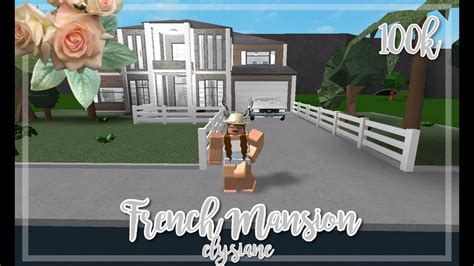 Roblox Bloxburg French Mansion 100k Youtube