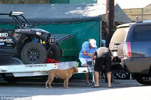 Bruce Jenner Collects His Robby Gordons 4x4 Utility