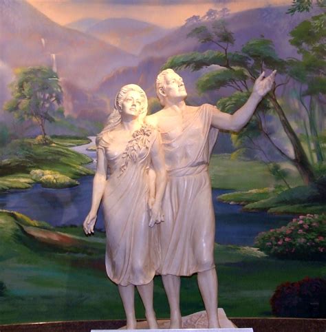 Adam And Eve Lds Temple Salt Lake City Why Does Eve Have Flickr