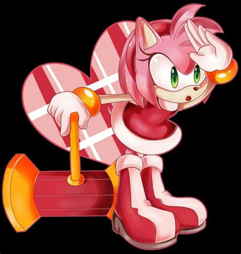 Sonic And Amy The Sonic Sonic Art Amy Rose Sonic The Hedgehog