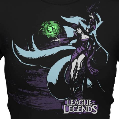 League Of Legends Ahri Midnight Splash Art Dámské Triko Figurky A