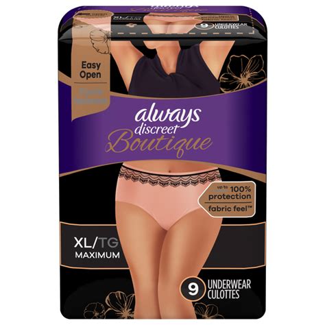 Save On Always Women S Discreet Boutique Incontinence Underwear Maximum Xl Order Online Delivery