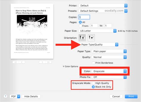 How To Print In Black And White On Mac Haxiphone Easy Hacks Iphone All Os