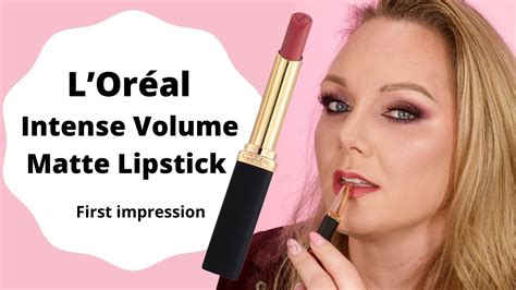 L’oréal Paris Color Riche Intense Volume Matte Lipstick First Impression Youtube