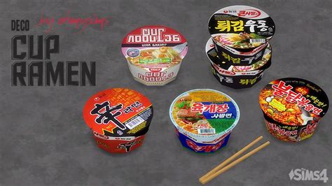 Deco Cup Ramen And Chopsticks These Are Only For Decoration Please Go