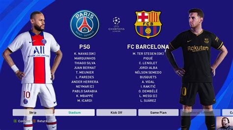 Celebration during uefa champions league match between f.c a shock return to fc barcelona's starting lineup, as they face paris saint germain in the champions league on. PES 2021 - PSG vs FC BARCELONA - UEFA Champions League ...