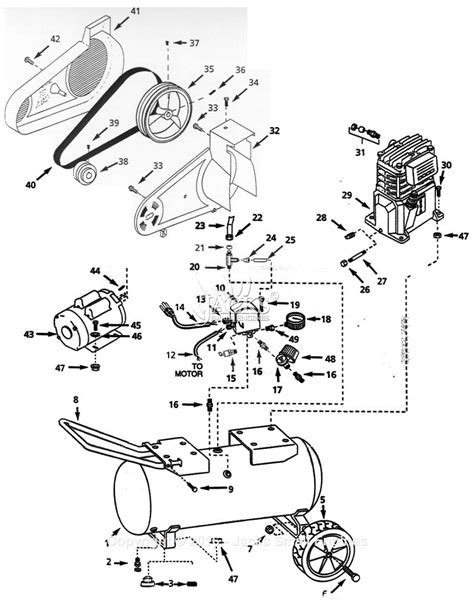 Campbell Hausfeld Vt Parts Diagram For Air Compressor Parts