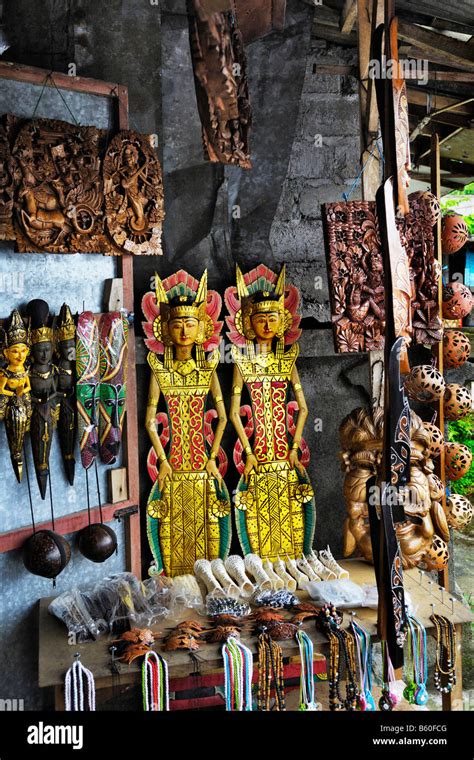 Souvenirs Near Ubud Bali Indonesia Southeast Asia Stock Photo Alamy
