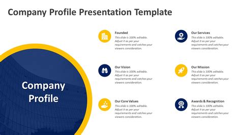Company Profile Presentation Template Company Introduction Ppt