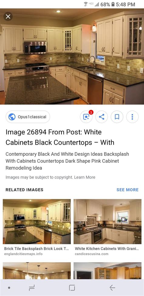 Since 2006, we've worked with residential customers and commercial builders across utah, creating exceptional countertops without and i'd definitely recommend black granite for countertop needs! White cabinets black granite | White cabinets black ...
