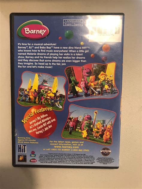 Barney Lets Make Music Dvd Free Shipping 45986310361 Ebay
