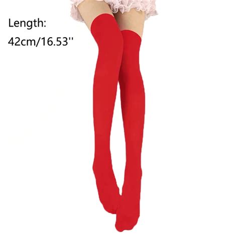 Candy Color Thigh High Stockings Sexy Cosplay Women Warm Stocking Nightclub Elastic Medias For